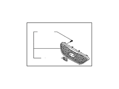 Решетка радиатора HYUNDAI / KIA 863801D001