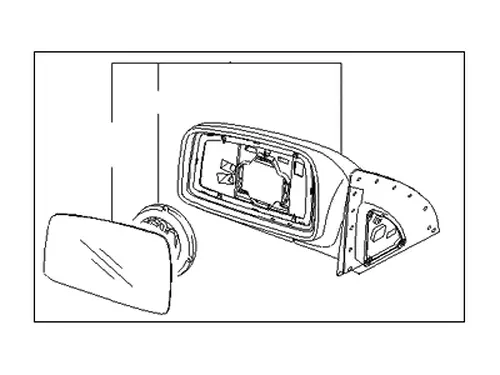 ЗЕРКАЛО БОКОВОЕ 876201F300 HYUNDAI