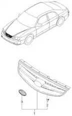 Решетка радиатора HYUNDAI / KIA 0K2S150710