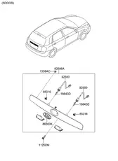 Фонарь габаритный HYUNDAI / KIA 925011L000