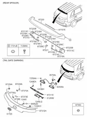 ПАНЕЛЬ ДВЕРИ БАГАЖНОГО ОТСЕКА 873122P510 HYUNDAI