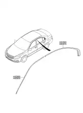 МОЛДИНГ ДВЕРИ 828802G001 HYUNDAI