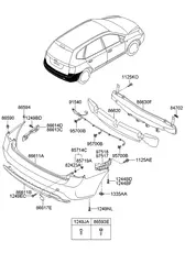 ЗАЩИТА БАМПЕРА 866111D100 HYUNDAI