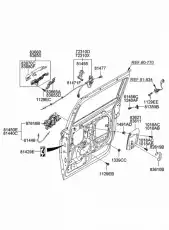 Ручка двери HYUNDAI / KIA 836504D001