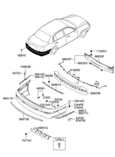 ОПОРНАЯ ПЛАНКА БАМПЕРА 866143F500 HYUNDAI