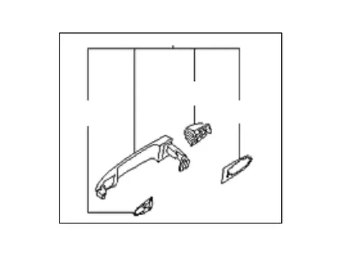 Ручка двери HYUNDAI / KIA 836501D200