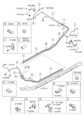Тормозной шланг 587372T700 HYUNDAI