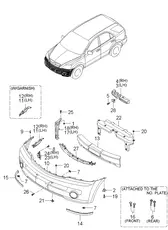 НАКЛАДКА БАМПЕРА 865803E000 HYUNDAI