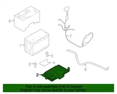 ПОДДОН АККУМУЛЯТОРА 371502J101 HYUNDAI