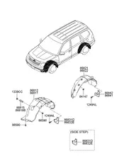 Подкрылок HYUNDAI / KIA 868222J000