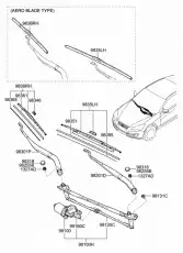 Щетка стеклоочистителя 983602M010 HYUNDAI / KIA