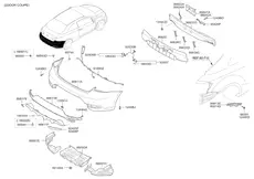 ПАНЕЛЬ БАМПЕРА 86692A7200 HYUNDAI