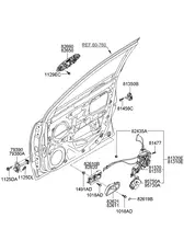Ручка двери HYUNDAI / KIA 826201G000XI