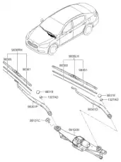 Щетка стеклоочистителя 983503T000 HYUNDAI