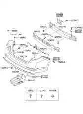 ОПОРНАЯ ПЛАНКА БАМПЕРА 866142T000 HYUNDAI