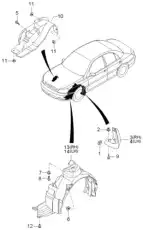 Подкрылок HYUNDAI / KIA 0K30A56131