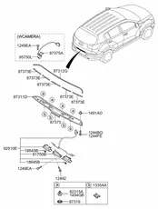 УПЛОТНИТЕЛЬ МОЛДИНГА БАГАЖНОЙ ДВЕРИ 873123W000 HYUNDAI