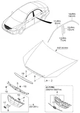 МОЛДИНГ ДВЕРИ 863722F001 HYUNDAI