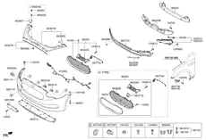 ОПОРНАЯ ПЛАНКА БАМПЕРА 865143T000 HYUNDAI