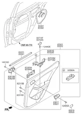 Уплотнитель окна двери 832312T000 HYUNDAI