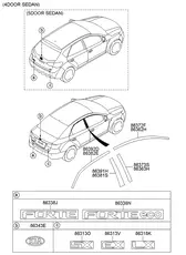 МОЛДИНГ ДВЕРИ 863731M000 HYUNDAI