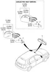 НАКЛАДКА ЗЕРКАЛА 876502F010 HYUNDAI