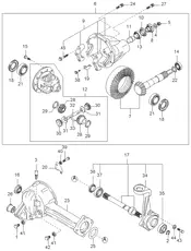 HYUNDAI КОЛЬЦО УПЛОТНИТЕЛЬНОЕ КОРПУСА ДИФФЕРЕНЦИАЛА ВЕДУЩЕГО МОСТА 0K01127622