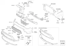 86517B2000 86517B2000 Заглушка бампера перед. xHYUNDAI / KIA