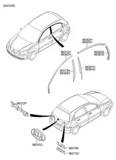 МОЛДИНГ ДВЕРИ 863931G201 HYUNDAI
