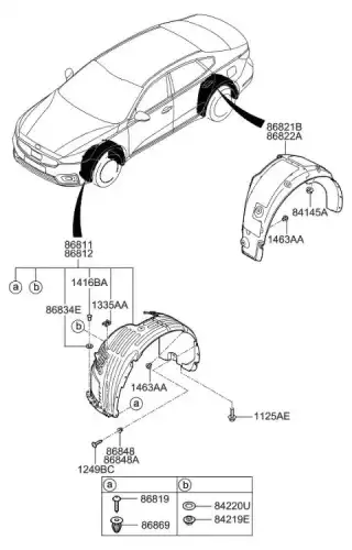 БОЛТ M6 868982T500 HYUNDAI