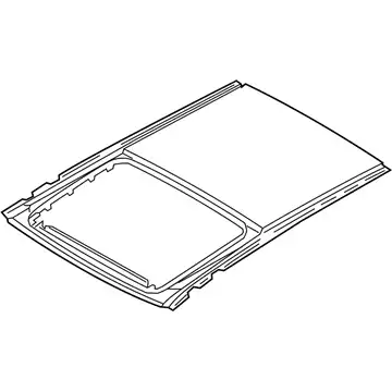 Стекло люка MOBIS 816202P000