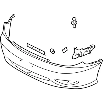 панель бампера/cover-fr bumper 0K32B50030BXX MOBIS