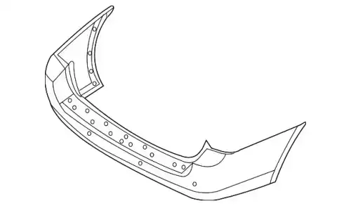 Бампер 866114D012 MOBIS