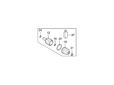 JOINT KIT-FR AXLE DIFF SIDE,LH 49592A64A5 MOBIS