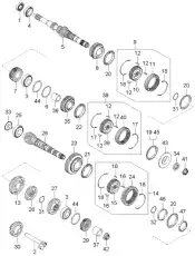 Шестерня КПП MOBIS 0K24T17265