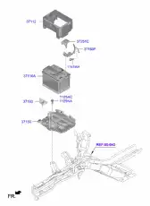 защитный кожух аккумулятора/insulation p 37112A7100 MOBIS