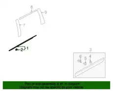 нащельник окна двери/w/strip assy-rr dr 832204D000 MOBIS