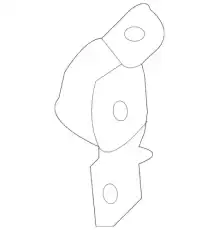 петля двери/hinge assy-rr dr upr lh 794102G000 MOBIS