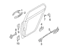 петля двери/hinge assy-rr dr upr lh 794102G000 MOBIS