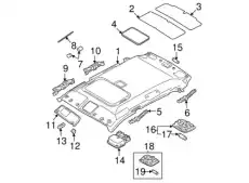 демпфер панели крыши/pad-roof no 2 853303E200 MOBIS