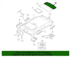 демпфер панели крыши/pad-roof no 2 853303E200 MOBIS