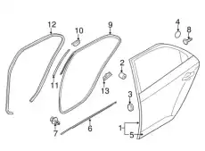  831341M000 MOULDING FR BUMPER MOBIS
