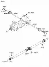 Болт карданный SANTA FE CM 05-12 491292B200 MOBIS