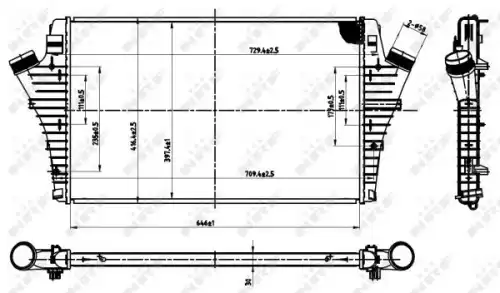 Радиатор кондиционера (конденсатор) NRF 30475