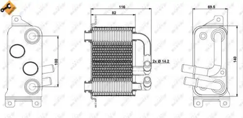 Радиатор кондиционера (конденсатор) NRF 31191