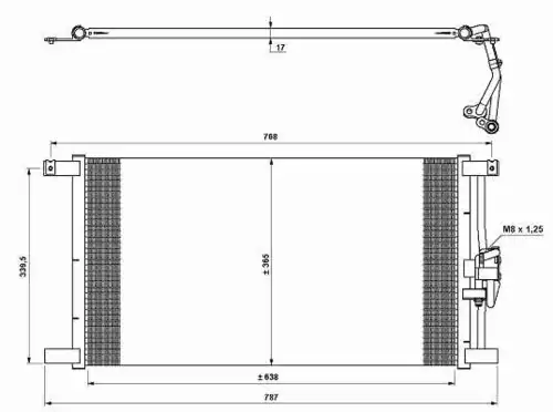 Радиатор кондиционера (конденсатор) NRF 35640