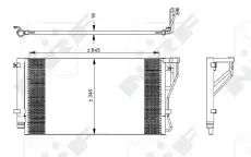 Радиатор кондиционера (конденсатор) NRF 35980