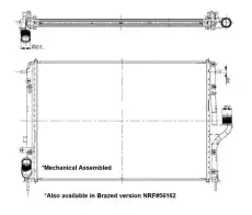 Радиатор кондиционера (конденсатор) NRF 53092