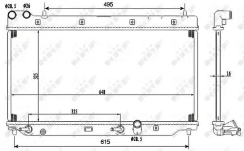 Радиатор кондиционера (конденсатор) NRF 53110