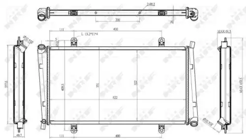 Радиатор кондиционера (конденсатор) NRF 53157